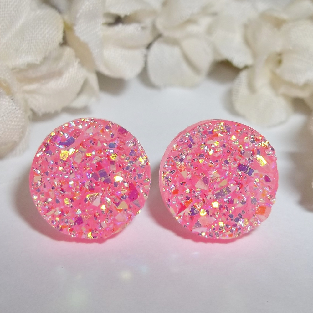 Pink Earring, Earring, Earring, Earring, Earring, Earring, Earring, Earring 3841 - Picture 2 of 9
